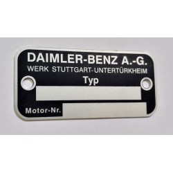 Daimler-Benz id plate