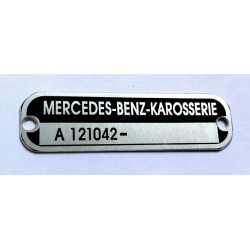 Plaque carrosserie Mercedes-Benz