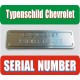 Plaque constructeur Chevrolet