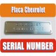 Plaque constructeur Chevrolet