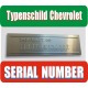 Plaque constructeur Chevrolet DD