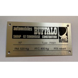 Plaque constructeur Buffalo 