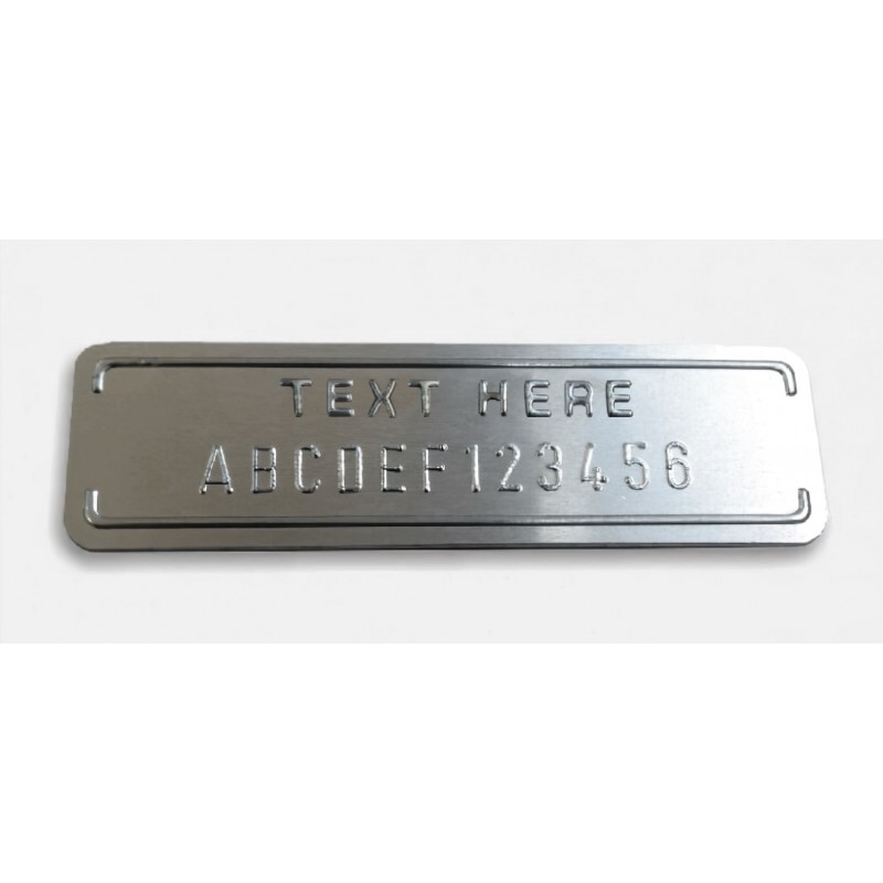 Embossed Data Plate Tag - Chevrolet GMC Ford Buick Pontiac Oldsmobile AMC - E351
