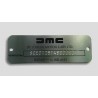 DeLorean-dmc Id plate